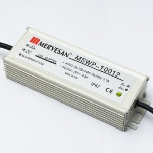 MV 12 Volt 8.5 Amper Su Geçirmez Metal Kasa Adaptör IP67