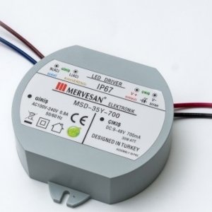 MV 35 Watt 9-24 VDC Dairesel Sabit Akım Led Driver