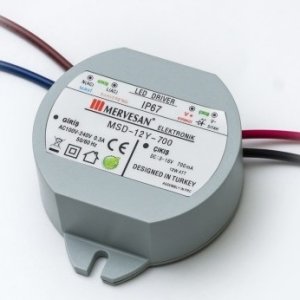 MV 12 Watt 3-16 VDC Dairesel Sabit Akım Led Driver