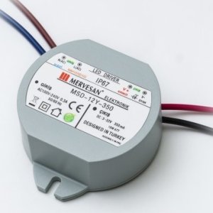 MV 12 Watt 3-32 VDC Dairesel Sabit Akım Led Driver